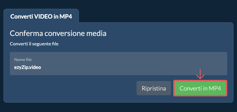 Converti in MP4
