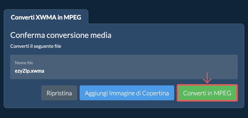 Converti in MPEG