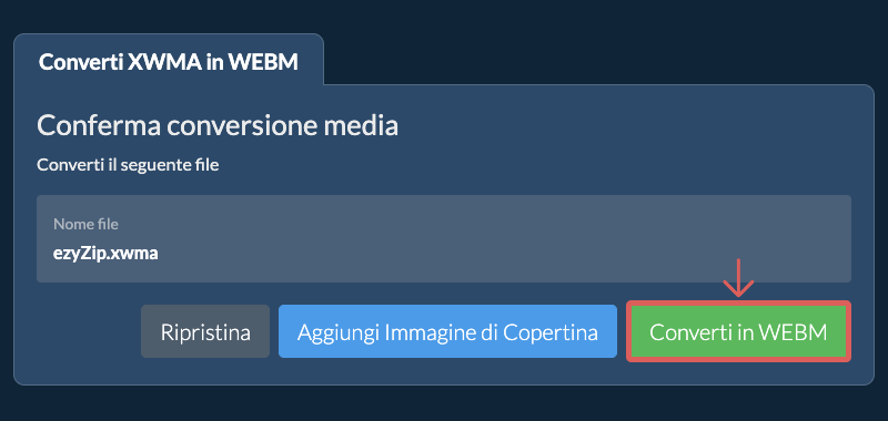 Converti in WEBM
