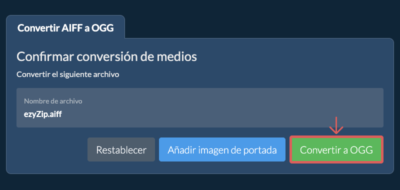 Convertir a OGG Convertir a OGG