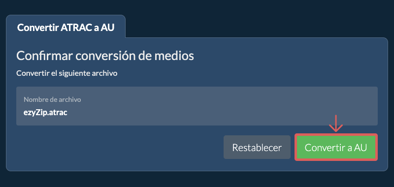 Convertir a AU