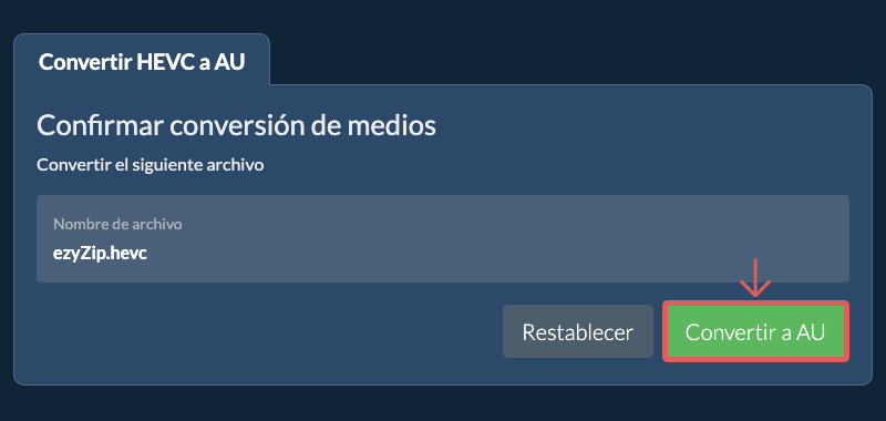 Convertir a AU