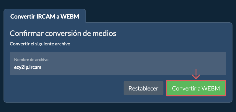 Convertir a WEBM Convertir a WEBM