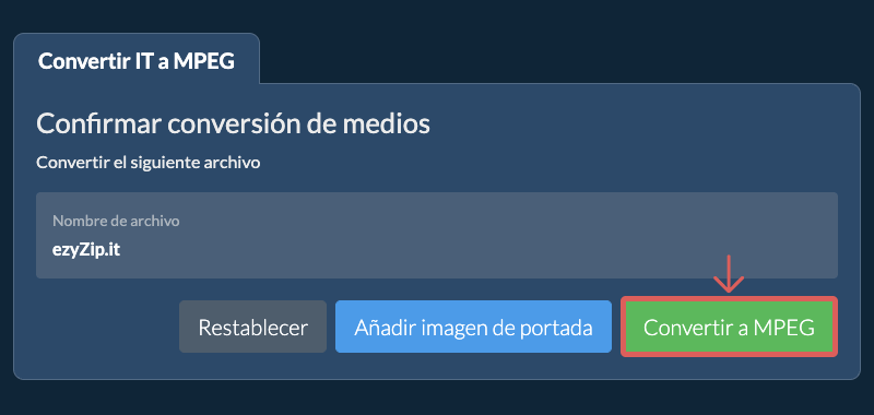 Convertir a MPEG