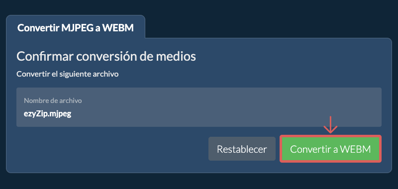 Convertir a WEBM Convertir a WEBM