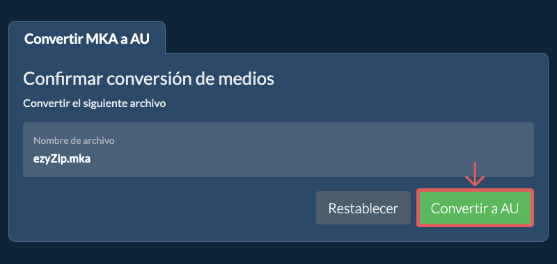 Convertir a AU Convertir a AU