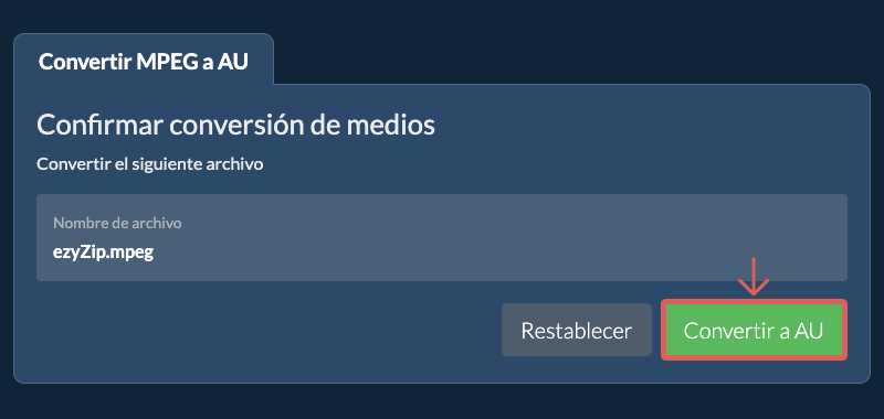 Convertir a AU