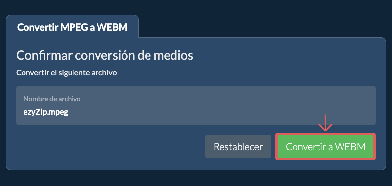 Convertir a WEBM