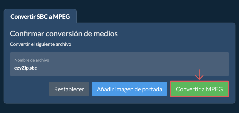 Convertir a MPEG Convertir a MPEG