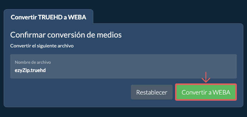 Convertir a WEBA Convertir a WEBA