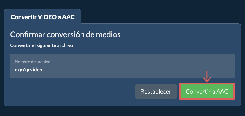 Convertir a AAC Convertir a AAC