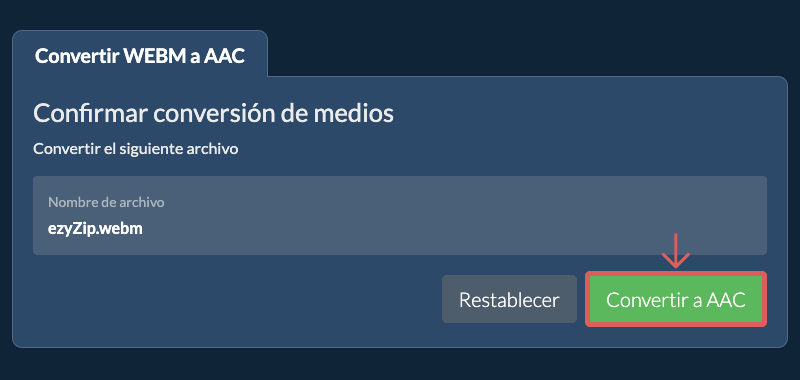 Convertir a AAC
