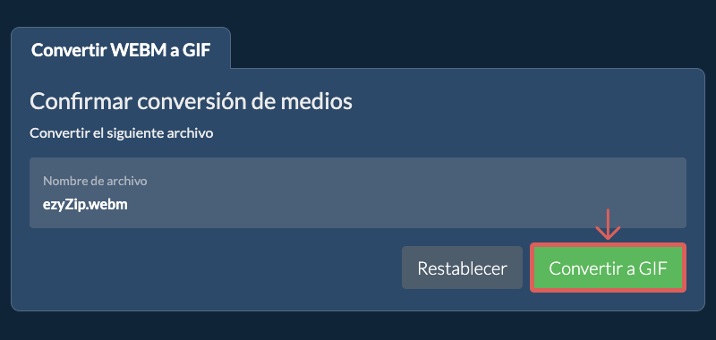 Convertir a GIF Convertir a GIF