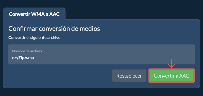 Convertir a AAC Convertir a AAC