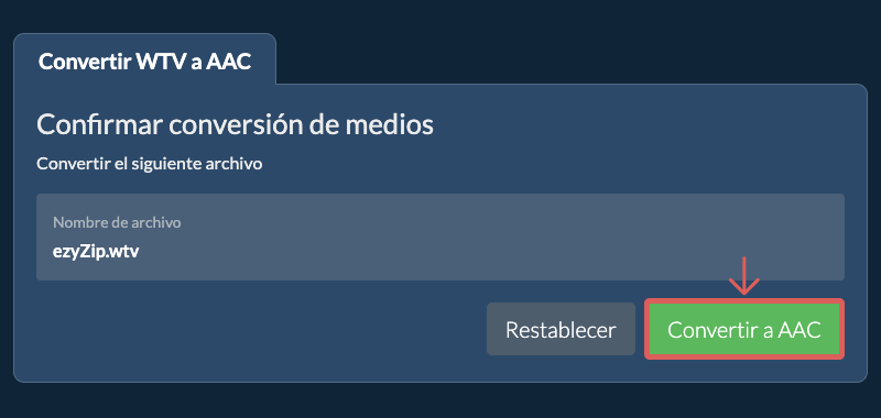 Convertir a AAC Convertir a AAC