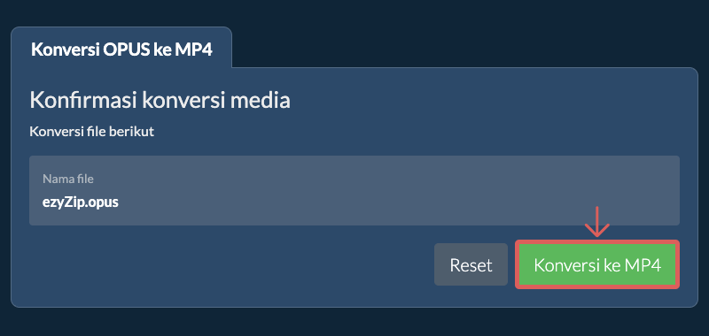 Konversi ke MP4 Konversi ke MP4