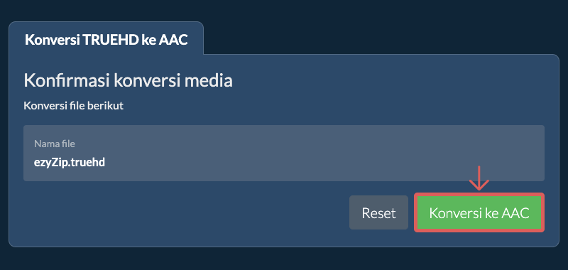 Konversi ke AAC