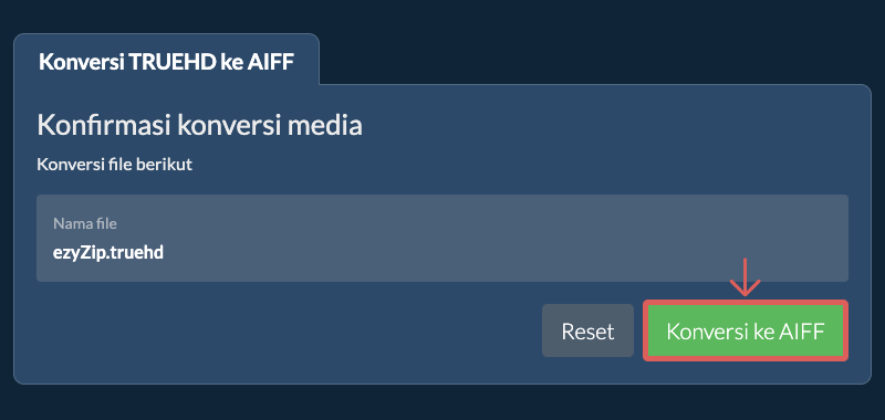 Konversi ke AIFF Konversi ke AIFF