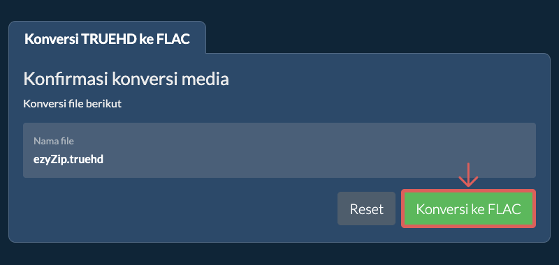 Konversi ke FLAC Konversi ke FLAC