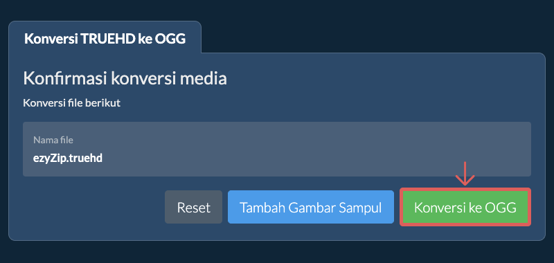 Konversi ke OGG Konversi ke OGG