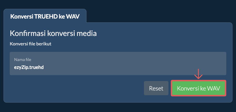 Konversi ke WAV Konversi ke WAV