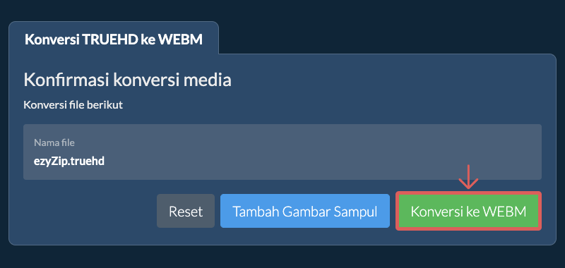 Konversi ke WEBM Konversi ke WEBM