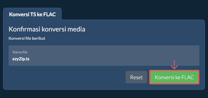 Konversi ke FLAC Konversi ke FLAC