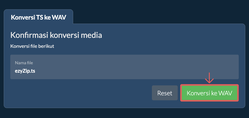 Konversi ke WAV Konversi ke WAV