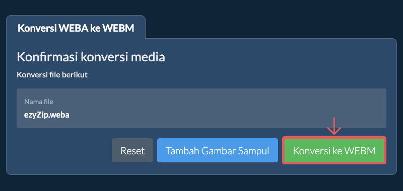 Konversi ke WEBM