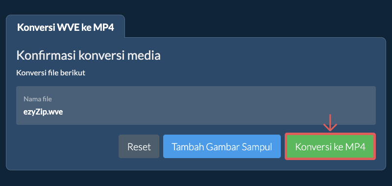 Konversi ke MP4 Konversi ke MP4
