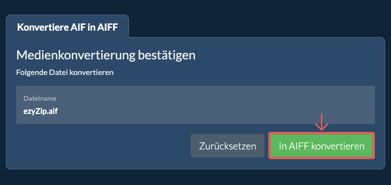 In AIFF konvertieren
