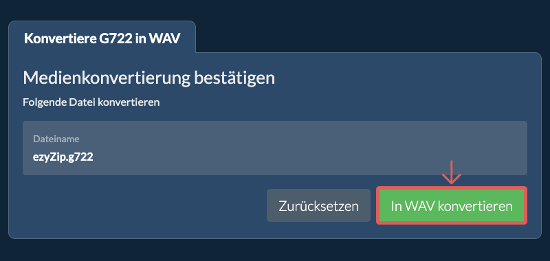 In WAV konvertieren In WAV konvertieren