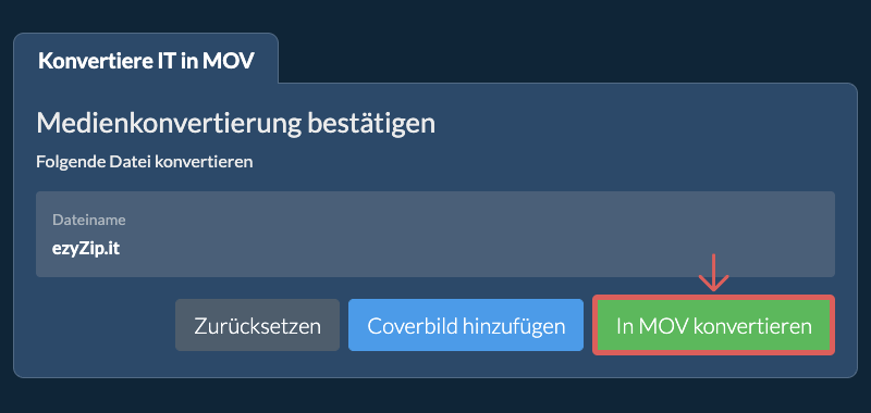 In MOV konvertieren