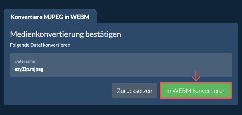 In WEBM konvertieren