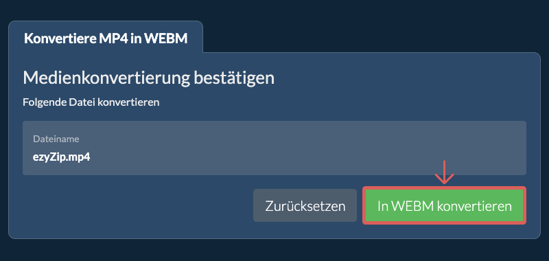 In WEBM konvertieren In WEBM konvertieren