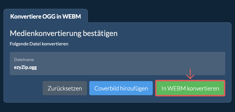 In WEBM konvertieren In WEBM konvertieren