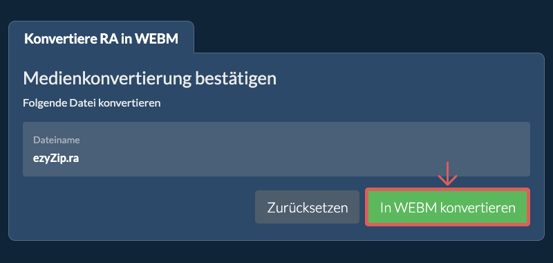 In WEBM konvertieren