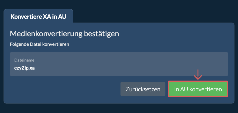 In AU konvertieren
