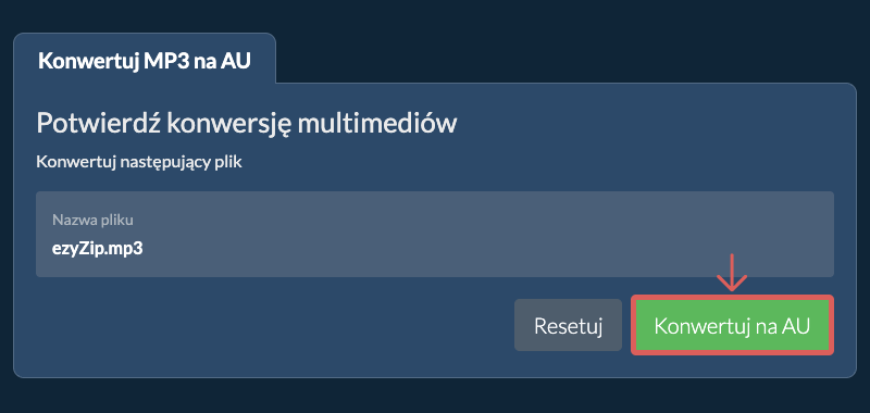 Konwertuj na AU Konwertuj na AU