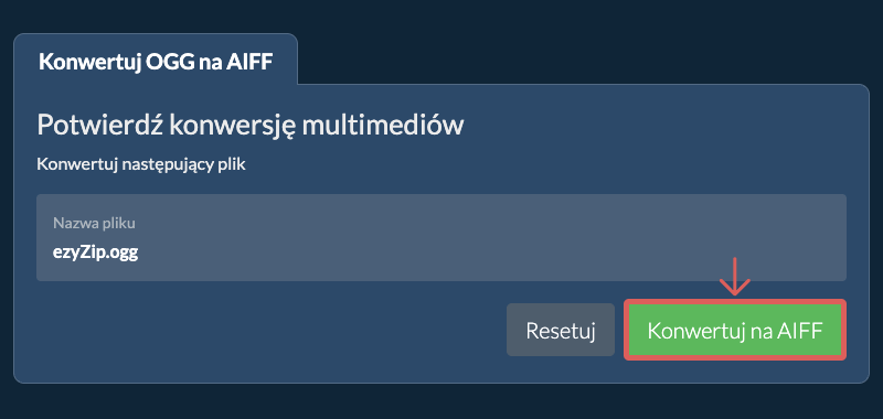 Konwertuj na AIFF Konwertuj na AIFF