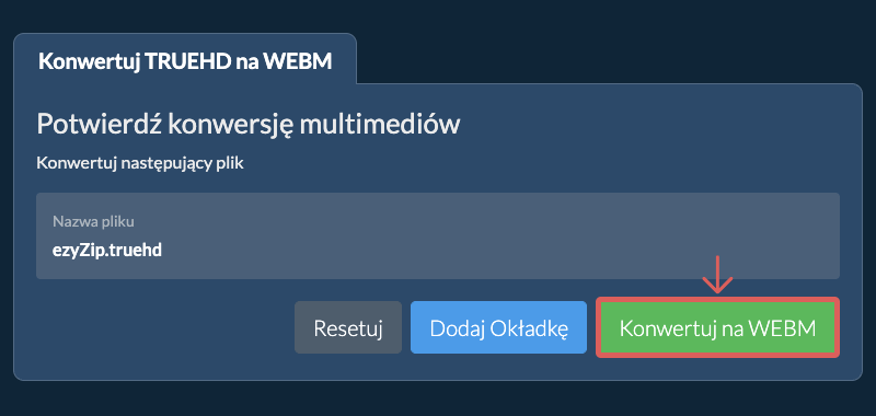 Konwertuj na WEBM