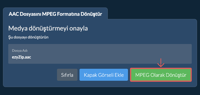MPEG Olarak Dönüştür