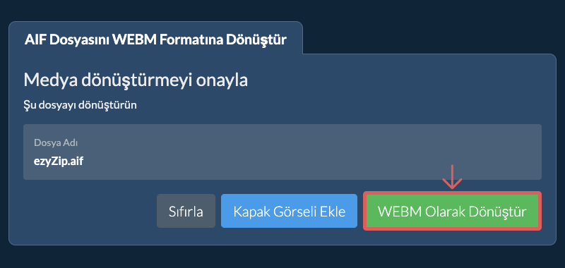 WEBM Olarak Dönüştür WEBM Olarak Dönüştür
