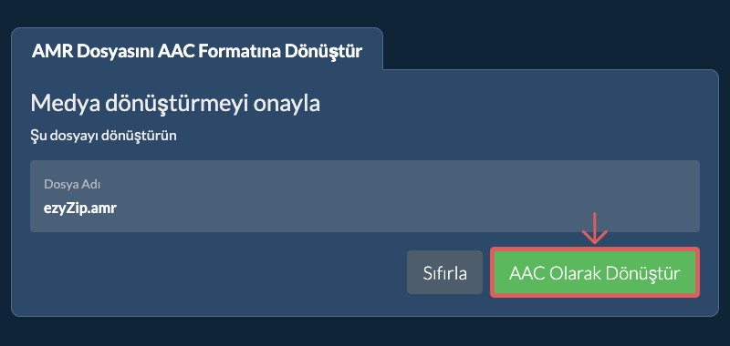 AAC Olarak Dönüştür
