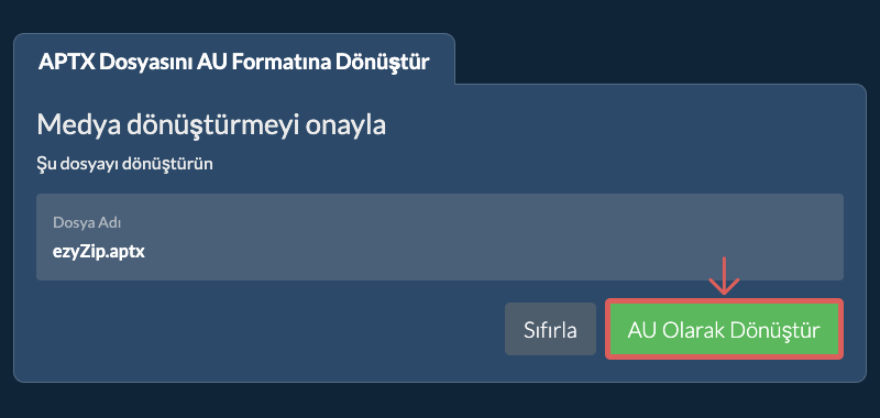 AU Olarak Dönüştür AU Olarak Dönüştür