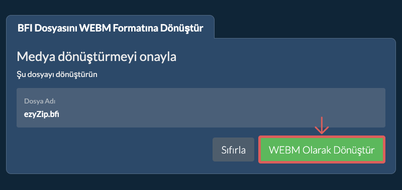 WEBM Olarak Dönüştür WEBM Olarak Dönüştür
