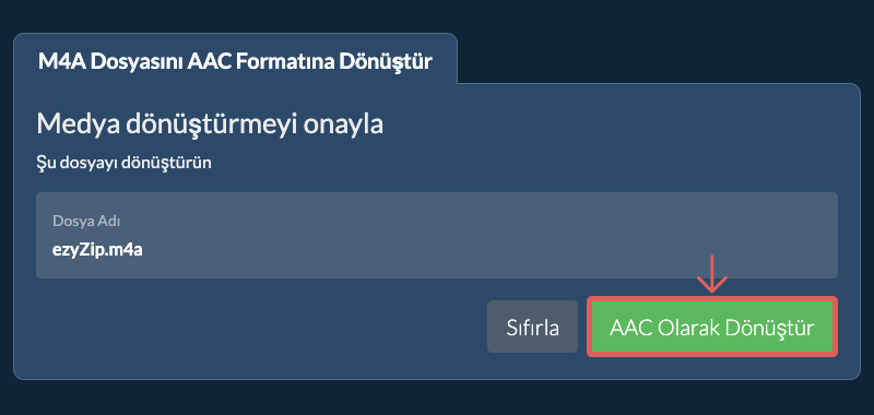AAC Olarak Dönüştür AAC Olarak Dönüştür