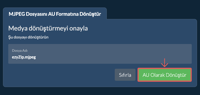 AU Olarak Dönüştür AU Olarak Dönüştür