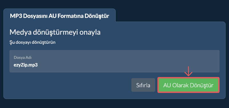 AU Olarak Dönüştür AU Olarak Dönüştür