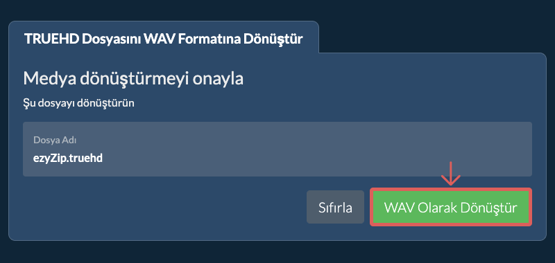 WAV Olarak Dönüştür